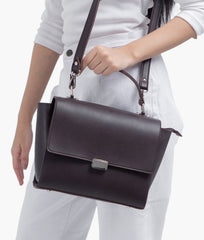 RTW Creation - Dark brown mini messenger bag