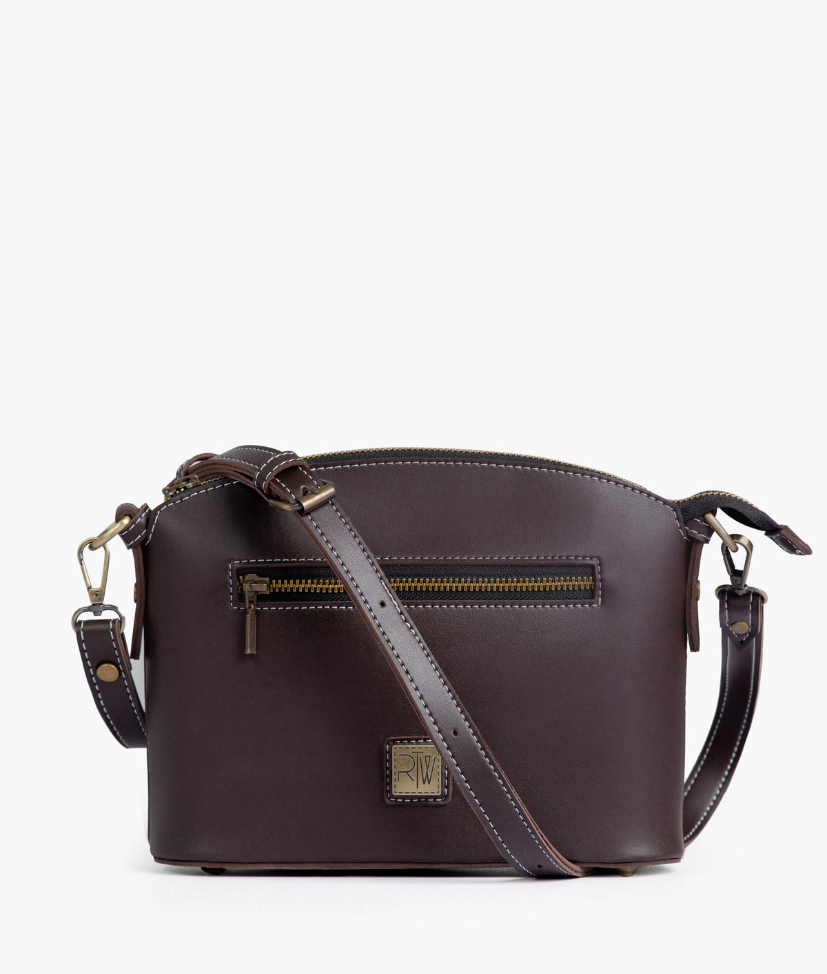 RTW Creation - Dark brown dome cross-body bag