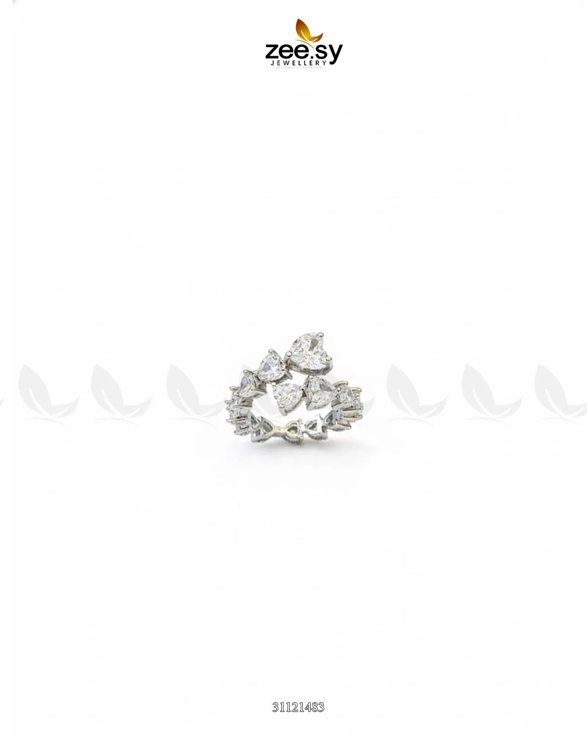 Dazzling Asymmetrical Cluster Ring - Zeesy Jewellery