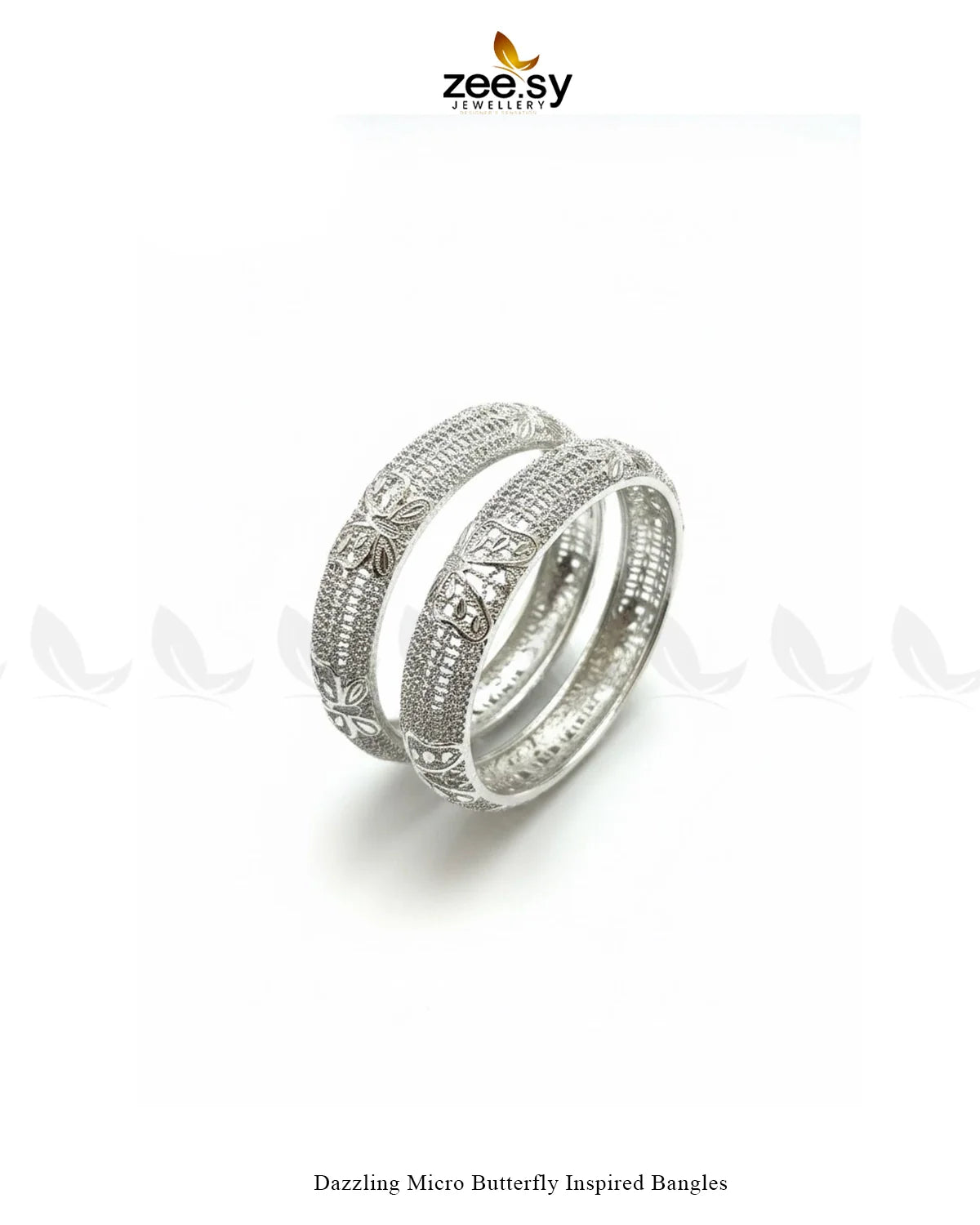 Dazzling Micro Butterfly Inspired Bangles - Zeesy Jewellery