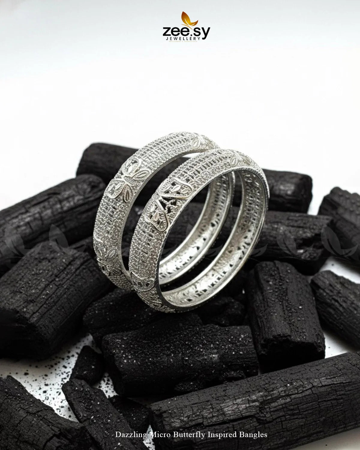 Dazzling Micro Butterfly Inspired Bangles - Zeesy Jewellery