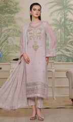 Shamooz Stitched 3 Piece Formals Collection'2025-Soft Rose SEM-0724