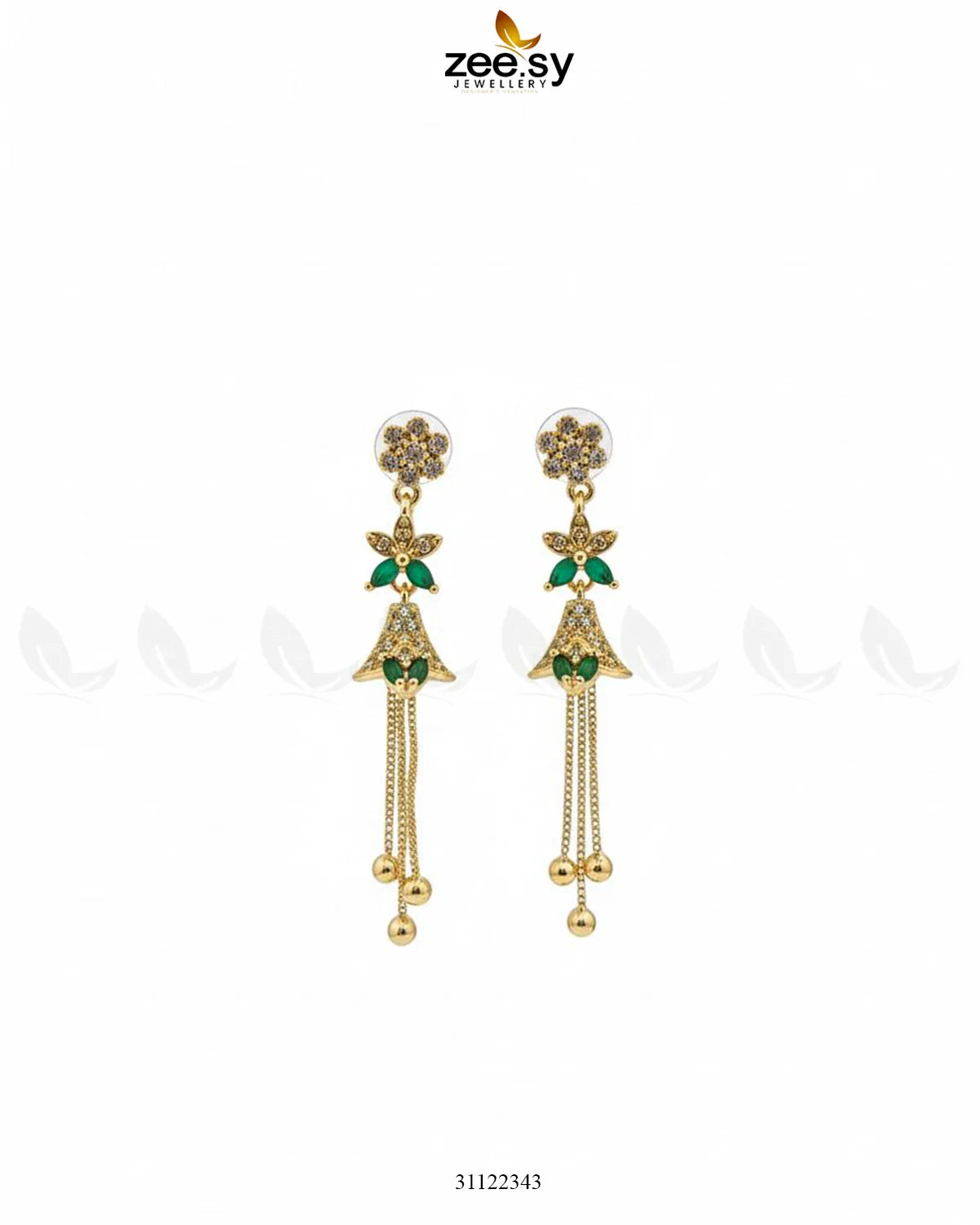 Delicate Jasmine Tassel Earrings - Zeesy Jewellery