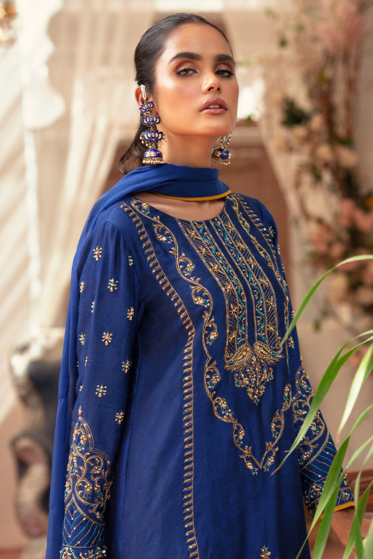Zaaviay Stitched Eid Collection 2022  Deniz (Three Piece)