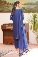 Zaaviay Stitched Eid Collection 2022  Deniz (Three Piece)