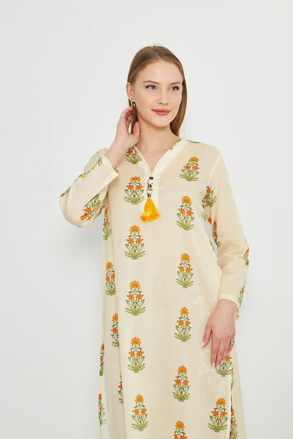 Dhaga Stitched 2 Piece Cambric Collection'2025-matching separate 0035