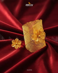 Dimensional Meshwork Bangle Ring Set - Zeesy Jewellery