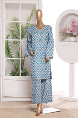 Khombi Stitched 2 Piece Cotton Casual Pret Suit-Distortion