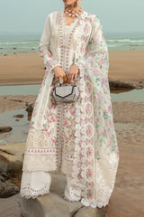 Saira Shakira Unstitched 3 Piece Luxury Lawn Suit-Doves Song Cloud