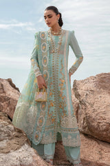 Saira Shakira Unstitched 3 Piece Luxury Lawn Suit-D-04-Doves Song Opel