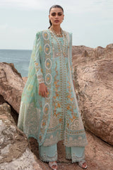 Saira Shakira Unstitched 3 Piece Luxury Lawn Suit-D-04-Doves Song Opel