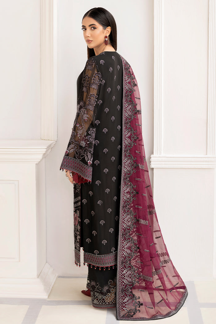 Flossie Unstitched 3 Piece Formals Executive Vol-06 Collection'2025-Dusky Stygian (A)