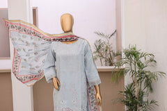 3 PC ? Sky - Festive Embroidered