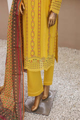 3 PC ? Yellow - Festive Embroidered