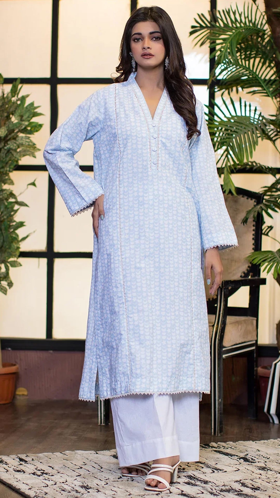 Urban Cut 1 Piece  Cotton Printed Long Dress