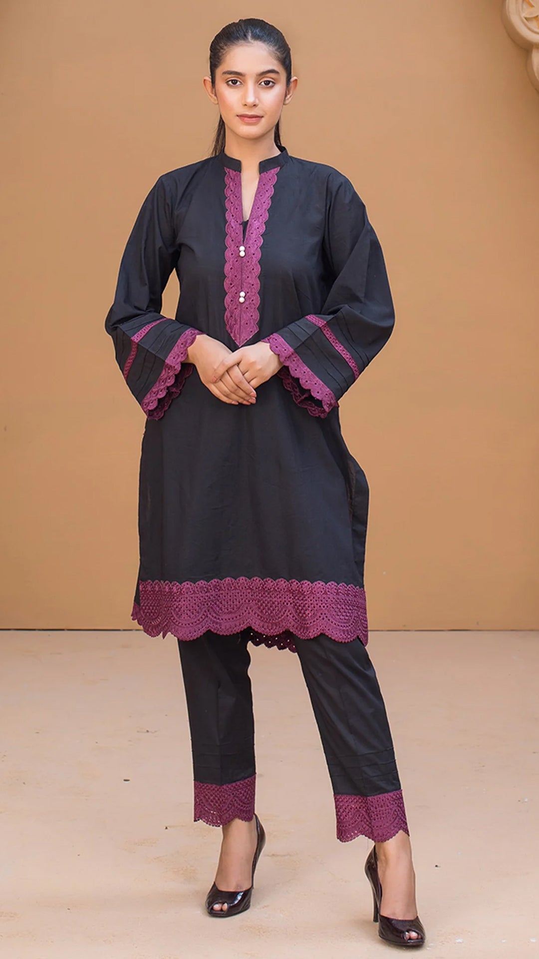 Urban Cut 2 Piece Cotton Embroidered Co- Ord Set