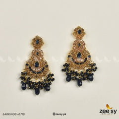 EARRINGS-0716 Blue - Zeesy Jewellery