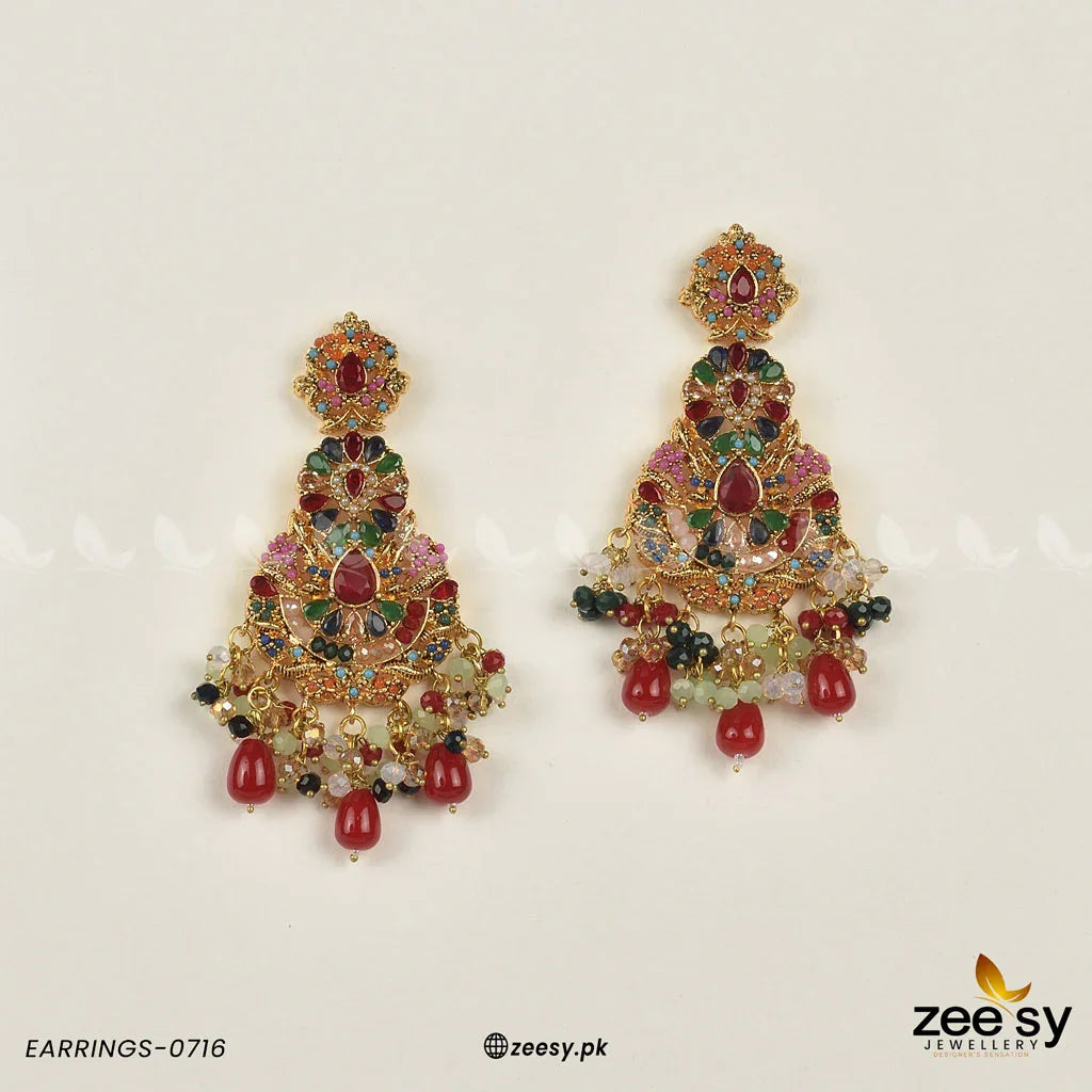 EARRINGS-0716 Multi - Zeesy Jewellery
