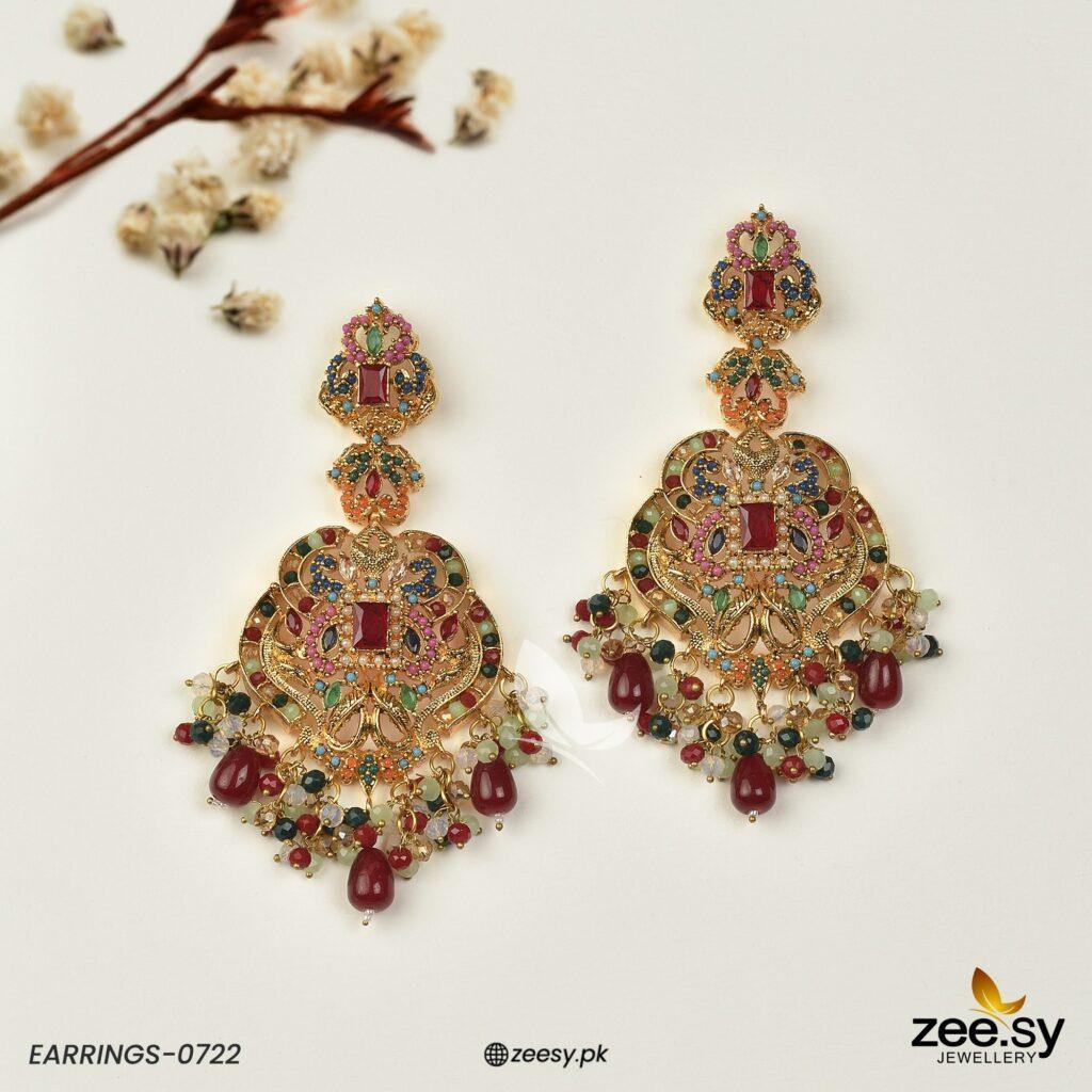 EARRINGS-0722 Multi - Zeesy Jewellery