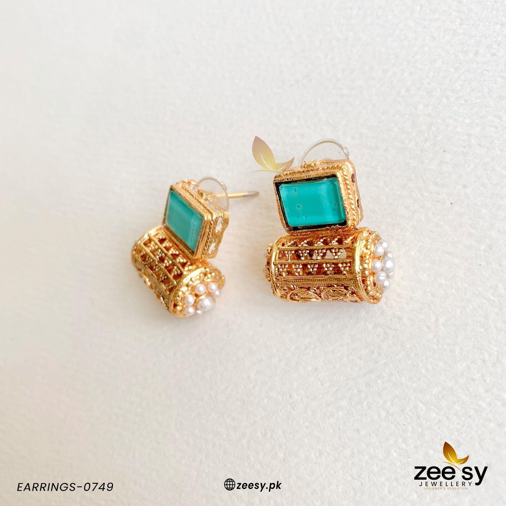EARRINGS-0749 Feroza - Zeesy Jewellery