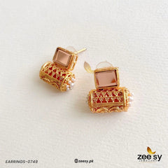 EARRINGS-0749 Champagne - Zeesy Jewellery