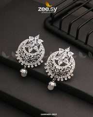 EARRINGS-0823 White - Zeesy Jewellery