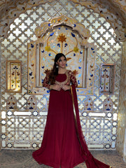 Gulab By Haniumaimaz Stitched 2 Piece Formals Suit-AFSANA