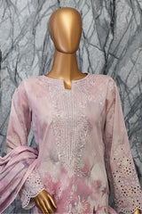 Elegant By HZ Unstitched 3 Piece Premium Digital Printed Lawn Vol-02 Suit-EC-1043