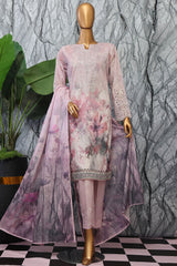 Elegant By HZ Unstitched 3 Piece Premium Digital Printed Lawn Vol-02 Suit-EC-1043