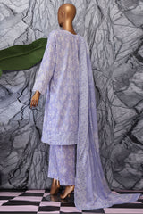 Elegant By HZ Unstitched 3 Piece Premium Digital Printed Lawn Vol-02 Suit-EC-1046