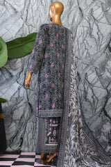 Elegant By HZ Unstitched 3 Piece Premium Digital Printed Lawn Vol-02 Suit-EC-1047