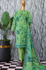 Elegant By HZ Unstitched 3 Piece Premium Digital Printed Lawn Vol-02 Suit-EC-1049
