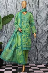 Elegant By HZ Unstitched 3 Piece Premium Digital Printed Lawn Vol-02 Suit-EC-1049