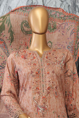 Elegant By HZ Unstitched 3 Piece Premium Digital Printed Lawn Vol-02 Suit-EC-1050