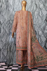 Elegant By HZ Unstitched 3 Piece Premium Digital Printed Lawn Vol-02 Suit-EC-1050