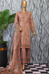 Elegant By HZ Unstitched 3 Piece Premium Digital Printed Lawn Vol-02 Suit-EC-1050