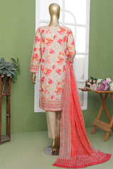 Elite By HZ Unstitched 3 Piece Emb Lawn Collection'2025-EC-210
