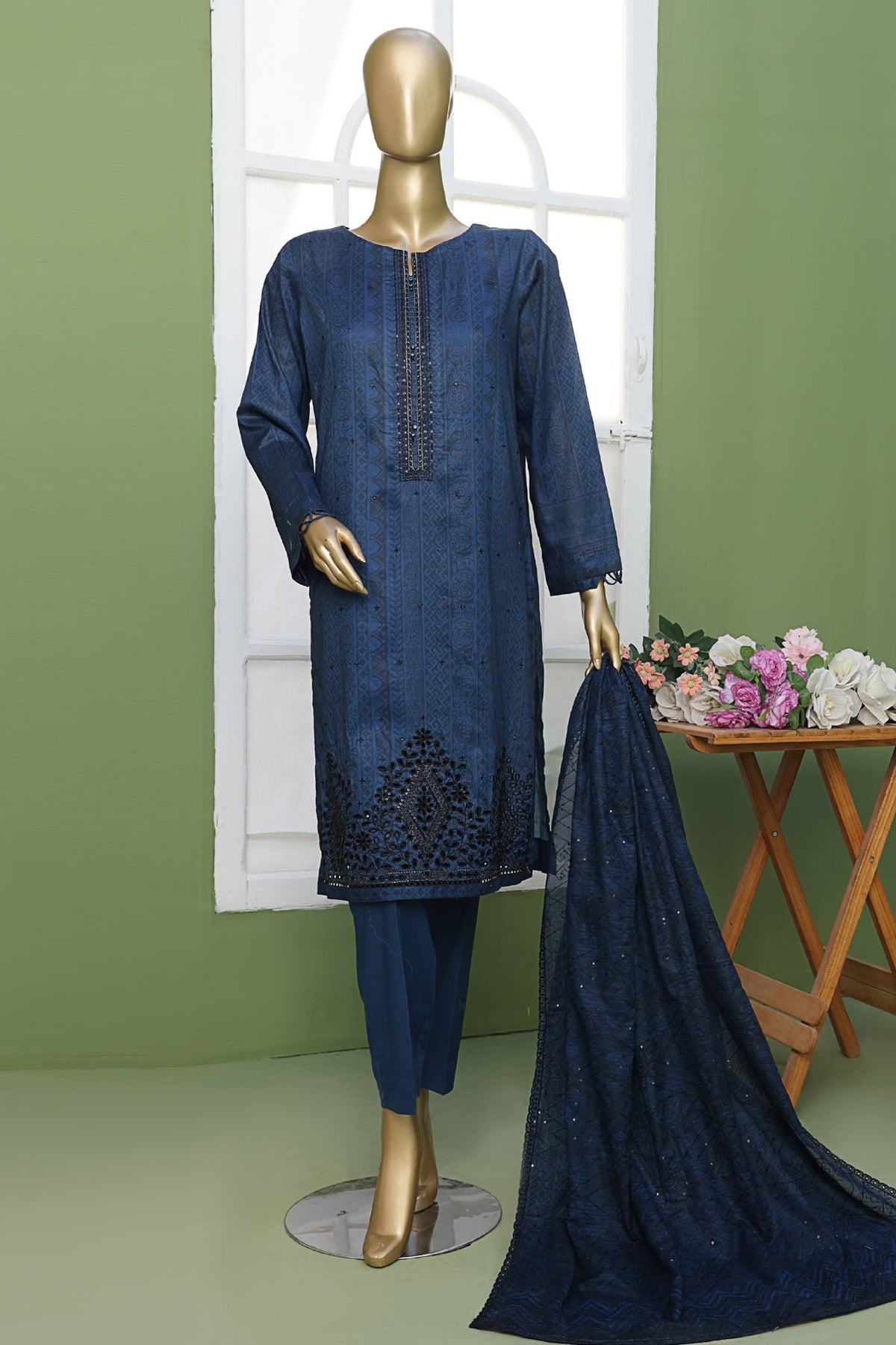 Elite By HZ Unstitched 3 Piece Emb Lawn Collection'2025-EC-216