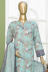 Elite By HZ Unstitched 3 Piece Emb Lawn Suit-EC-219