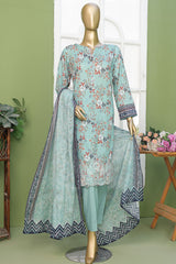 Elite By HZ Unstitched 3 Piece Emb Lawn Suit-EC-219