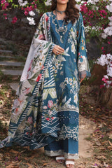 Elaf Prints Unstitched 3 Piece Printed Chikankari Lawn Collection'2024-ECK-02-B-Serenita