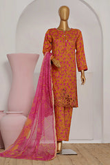 Print And Needle By HZ Stitched 3 Piece Cutwork Cotton Vol-02 Suit-ECL-407