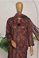Print And Needle By HZ Stitched 3 Piece Cutwork Cotton Vol-02 Suit-ECL-412
