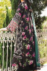 Elaf Prints Unstitched 3 Piece Printed Lawn Collection'2024-EEP-02-A-Dark Floral