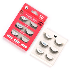 Quetee Beauty Faux Mink Eyelash-Pack of Three