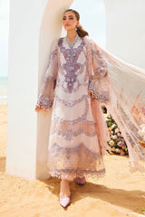 Maria B Unstitched 3 Piece Luxury Lawn Eid II Suit-EL25-02
