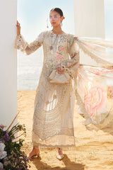 Maria B Unstitched 3 Piece Luxury Lawn Eid II Suit-EL25-07
