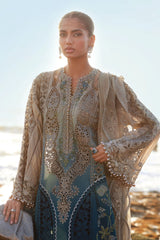 Maria B Unstitched 3 Piece Luxury Lawn Eid II Suit-EL25-08