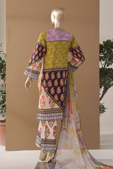 Intermix Art & Craft By HZ Stitched 3 Piece Printed Cambric Suit-ELP-3P-537-Multi