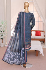 Sumi Stitched 3 Piece Emb Printed Lawn Collection'2025-EM-01-Blue